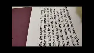 belajar menulis indah / syair / puisi.