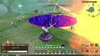 Solo magic halberd lvl 305 vs Vlam the Flame dragon ulti