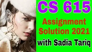 CS615 Assignment Solution 2021 with Sadia Tariq
