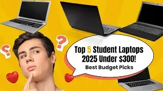 Top 5 Student Laptops 2025 Under $300!|Best Budget Picks #StudentLaptops #BudgetPicks #amazonfinds
