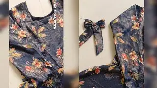 Umbrella gown cutting/ long frock dress cutting and stitching