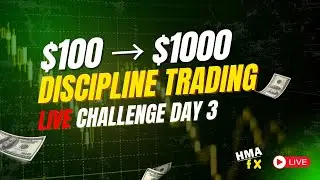 $100 &rarr; $1000 Discipline Trading | Live Challenge Day 3 | Acc $114.80