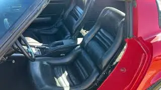 1980 Corvette Red Black Leather Interior Video