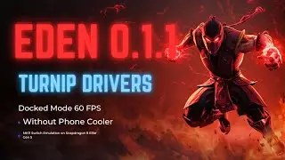 MK11 60 FPS on Android 😱 | Eden Emulator 0.1.1 | 8 Elite Gen 5 | Docked Mode....No Phone cooler 