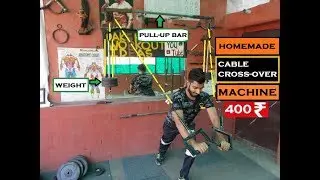 How to make cable cross over Machine easily at home(हिंदी मे )