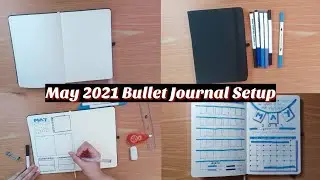 Plan With Me | May 2021 Minimalist Bullet Journal Setup | Sakura Kissu
