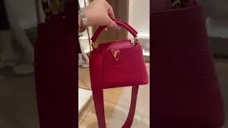 Such a gorgeous new color in Louis Vuitton Capucine mini Bag !! #louisvuitton#capucinebag#shorts