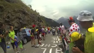 Andy Schleck and Thomas Voeckler on Alpe d'Huez