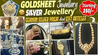 Starting 350/- goldsheet jewellery, silver jewellery and german silver jewellery 