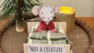 &laquo;Ни одно существо не шевелилось&raquo; &mdash; поделка рождественской мыши 🐭✨ Простой праздничный декор своим...
