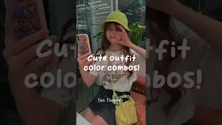 Cute outfit color combos! #aesthetic #glowup #aestheticgirl #outfit #outfitideas #fypシ #korean #cute