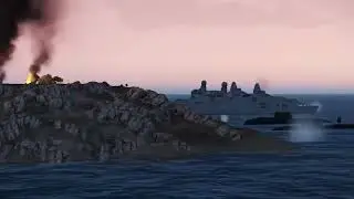PUTIN PANIC!! America's Newest Missile  Destroy Battleship Pier & 50 Russian Battleships  ARMA3