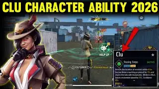 Clu Character Ability 2026 | Free Fire Clu Character Ability | Clu Character Free Fire