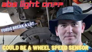 Fix Your ABS Light! | Wheel Speed Sensor Replacement on Ford F-350