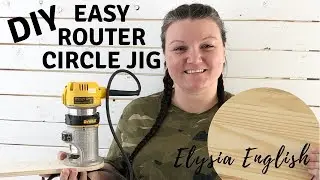 How to Build a Circle Cutting Jig for Your Router | Easy circle cutting | DIY Circle router jig
