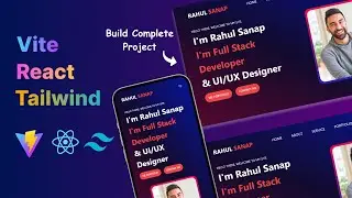Vite React Project | Build and deploy Portfolio Page with React + Vite and Tailwind Css Tutorial
