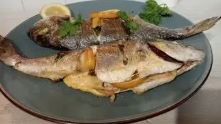 Peshk i pjekur ne furre//pesce al forno
