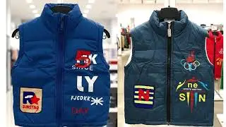 Half jacket for kids sleeveless jacket for boys and girls, Printed casual #jacket 