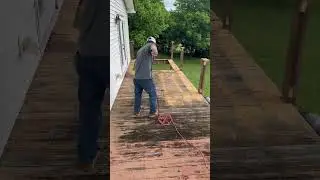 Fastest way to demo a deck! #diy #framing #construction #porch #housebuilding #