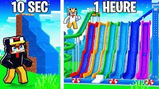 J’ai Construis un PARC AQUATIQUE en 10 SECONDES vs 1 HEURE..