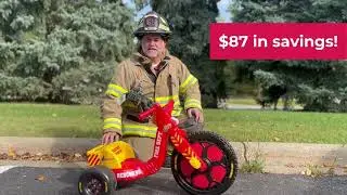 Big Wheel Fire Rescue Ride-On | Iconic 16