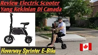 Review And Unboxing Electric Bike Hoverway Sprinter (Electric Scooter 2020) || Canada Vlog