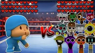 Pocoyo vs All Evil Sprunki Characters! Meme battle 