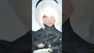 I recreated 2B & 2P from NieR Automata in Skyrim SE! - Celebrating the anime announcement!