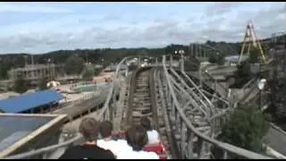 Pegasus Wooden Roller Coaster Back Seat POV Mt. Olympus Wisconsin Dells