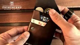 Tauruscamp Base Wallet. Cash, coins and cards. Unique design. Practical! - (First Version)