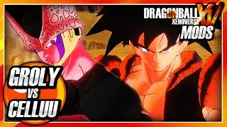 Dragon Ball Xenoverse PC: Groly (Goku & Broly Fusion) Vs Celluu (Buu w/Cell Absorbed) Mod Gameplay
