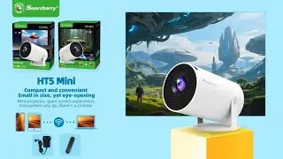 Smartbarry HT5 Mini Wifi Projector 📽️ Compact and convenient Small in size,