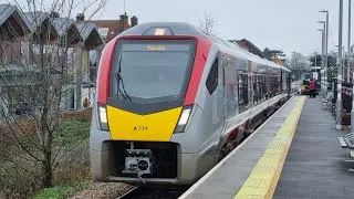 Both sides of Sheringham level crossing in December 2021