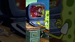 SpongeBob&rsquo;s winter arch music 🎵 #spongebobsquarepants #guitarist #musicproduction #drummers r