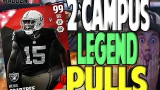 INSANE CAMPUS LEGENDS!! 2 LEGEND PULLS - TEBOW? | MADDEN 16 ULTIMATE TEAM PACK OPENING