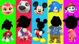Wrong eyes👀 challenge 😱 DAME TU COSITA Pj Masks Funny Puzzle Wrong Heads part 16