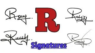 R Letter Signature Series | Signature Ideas For R | R Signatures | R Letter Professional Signatures 