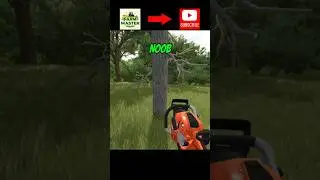 NOOB VS PRO Cutting trees in FS 25
