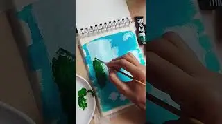 Flower Painting easy and simple to make||Uma Art's🎨 #waterpaint #watercolorpainting #shorts