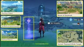 Genshin Impact | Mondstadt Viewpoints | All Locations