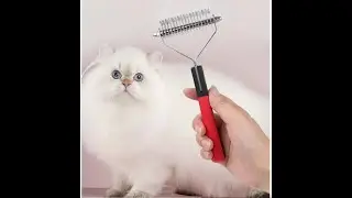 Double Sided Pet Open Knot Comb