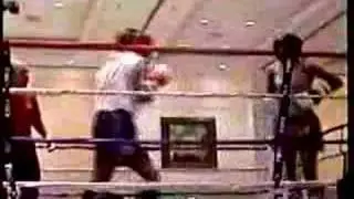 Kayla Oudthone kickboxing video