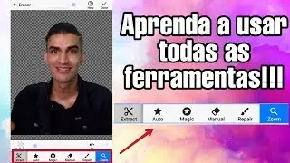 Como editar corretamente no Aplicativo Background Eraser! TUTORIAL COMPLETO!