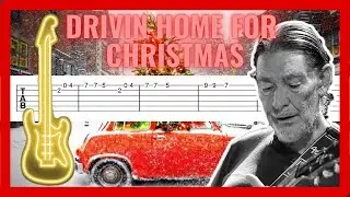 Крис Ри - Driving Home For Christmas | Простой урок по игре на гитаре (табулатура) + загрузка PDF 🎸