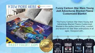 Funny Cartoon Star Wars Young Jedi Adventures Blanket Fleece Customized Blanket