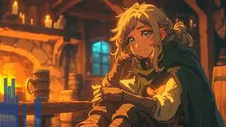 The Shiver in the Firelight | Cozy Medieval Acoustic Guitar Music for Relaxation