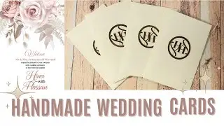 Handmade wedding invitation cards with pastel pallet #simple #elegant #youtube