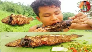 Survival skills: We are eating burning fish🐟//(EPISODE-21) Funny boys.