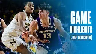 Northwestern at Michigan | HIGHLIGHTS | Big Ten Basketball | 01/19/2025