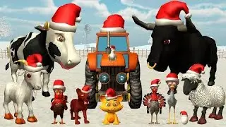 El pollito pío |  Mezcla de juegos de tractor, toro y dinosaurio |  Parte-